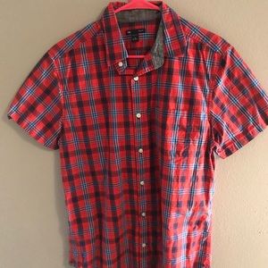 Gap checkered short sleeves button down